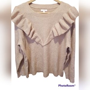 NWT Lauren Conrad Women's Peach Sweater Size XXL